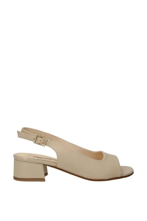 Alternativa Sandalo tacco F2109 Crema