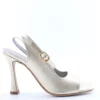 Armando olivieri Sandalo tacco Freccia Platino