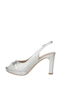 Armando olivieri Sandalo tacco Leoness Argento