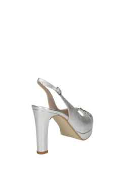 Armando olivieri Sandalo tacco Leoness Argento