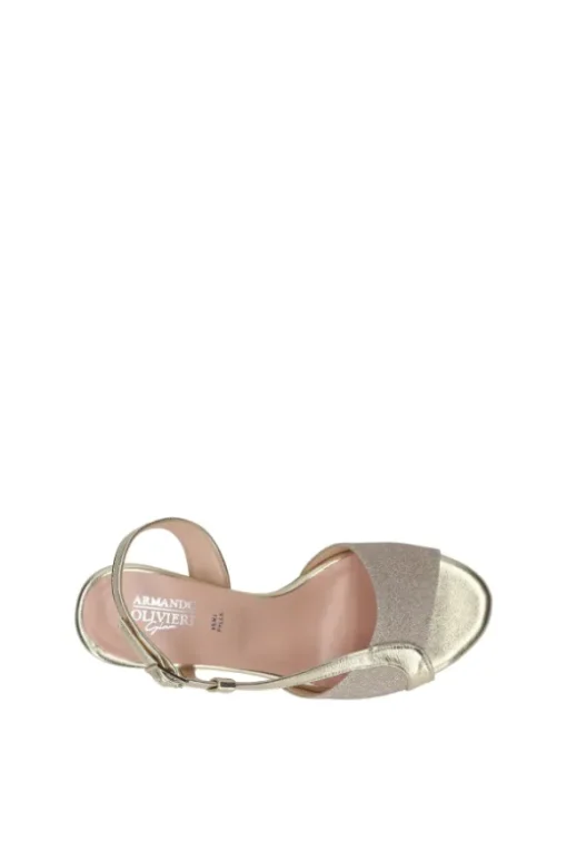 Armando olivieri Sandalo tacco 48750 Platino