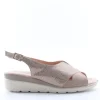 Confort Sandalo zeppa 7256 Champagne