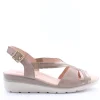 Confort Sandalo zeppa 7263 Champagne
