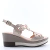Confort Sandalo zeppa 7250 Champagne