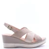 Confort Sandalo zeppa 7329 Champagne