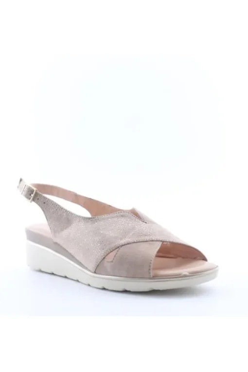 Confort Sandalo zeppa 7256 Champagne