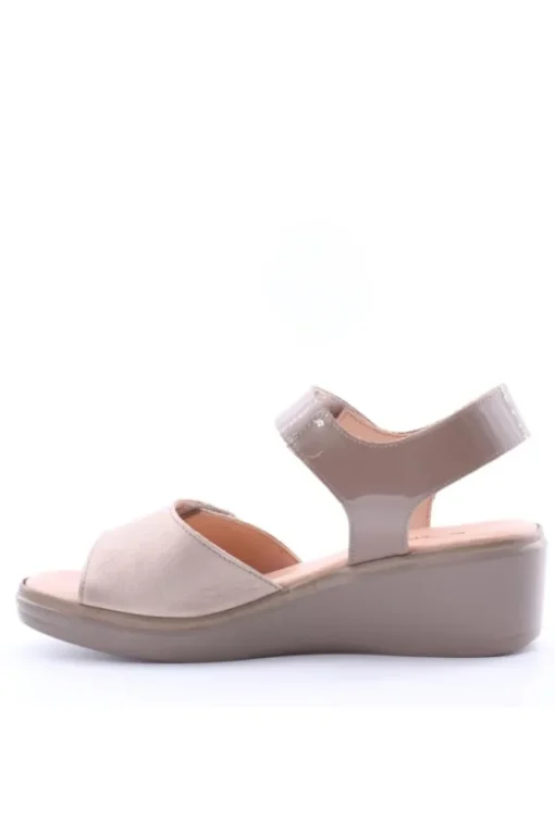 Confort Sandalo zeppa 7308 Champagne