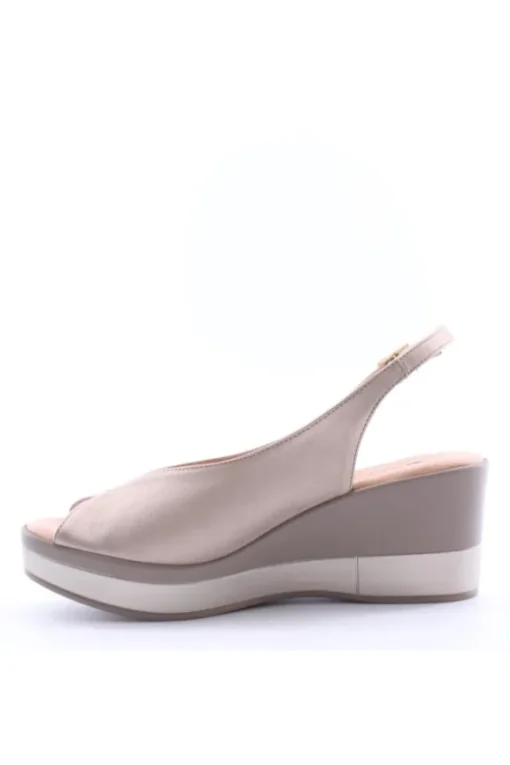 Confort Sandalo zeppa 7300 Champagne