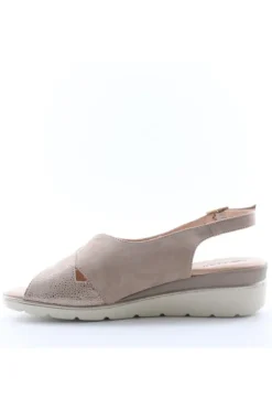 Confort Sandalo zeppa 7256 Champagne
