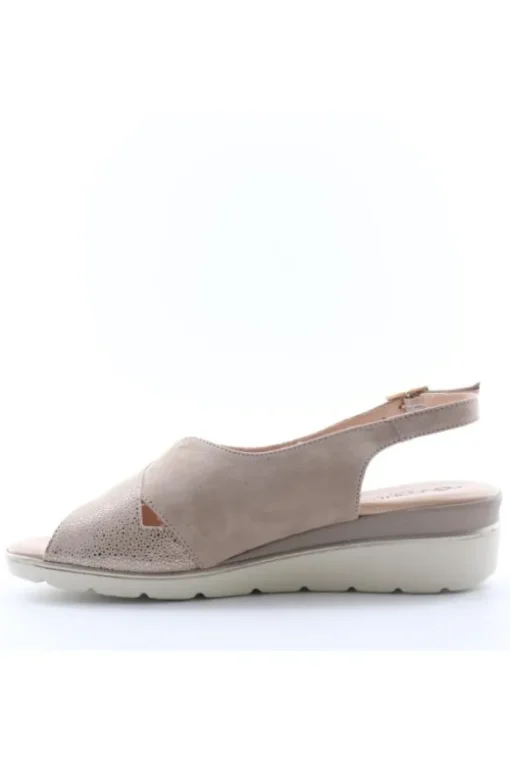 Confort Sandalo zeppa 7256 Champagne