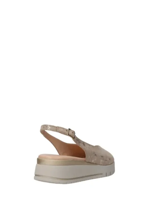 Confort Sandalo zeppa 7337 Champagne
