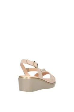 Confort Sandalo zeppa 7263 Champagne