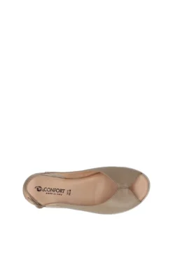 Confort Sandalo zeppa 7300 Champagne