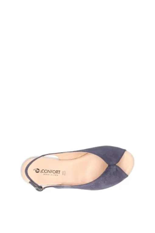 Confort Sandalo zeppa 7337 Navy