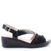Confort Sandalo zeppa 7312 Nero