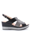 Confort Sandalo zeppa 7329 Nero