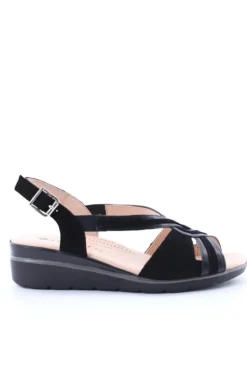 Confort Sandalo zeppa 7263 Nero