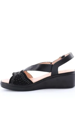 Confort Sandalo zeppa 7312 Nero