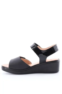 Confort Sandalo zeppa 7308 Nero