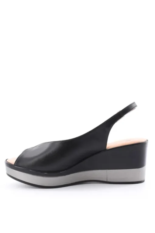 Confort Sandalo zeppa 7300 Nero