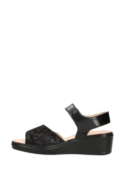 Confort Sandalo zeppa 7308 Nero