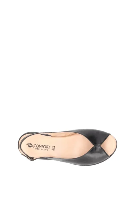 Confort Sandalo zeppa 7300 Nero