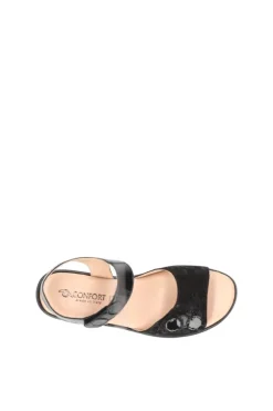 Confort Sandalo zeppa 7308 Nero