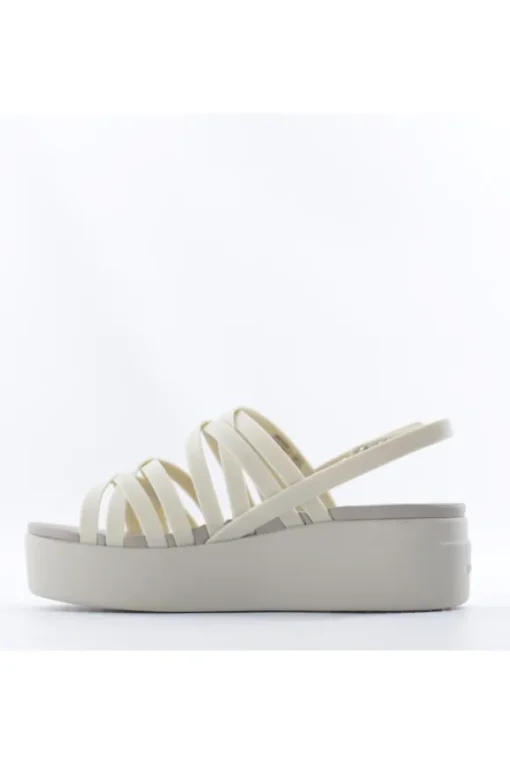 Crocs Sandalo zeppa 206751 Bone