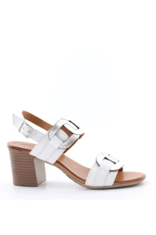 Donnaflo Sandalo tacco 0165 Whtsilver