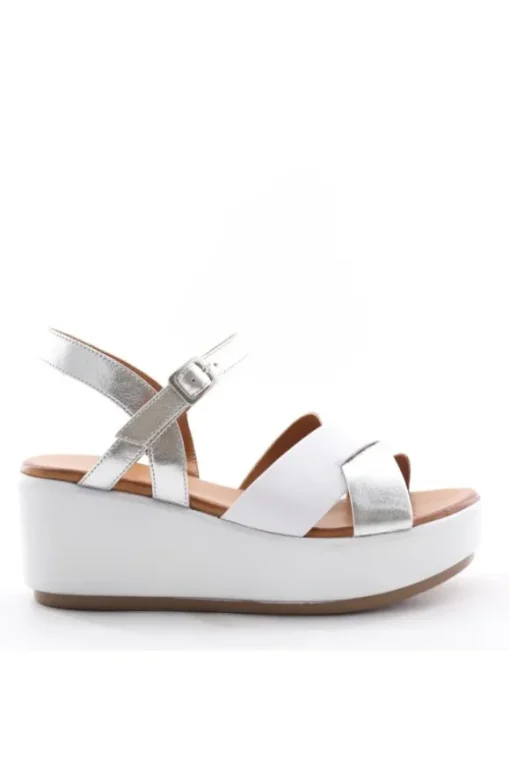 Donnaflo Sandalo zeppa 0243 Silver