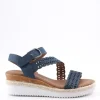 Dream fly flot Sandalo zeppa D4021 Cobalto