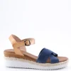 Dream fly flot Sandalo zeppa D4007 Blu