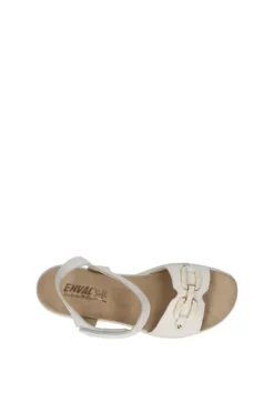 Enval Sandalo zeppa 77921 Bianco