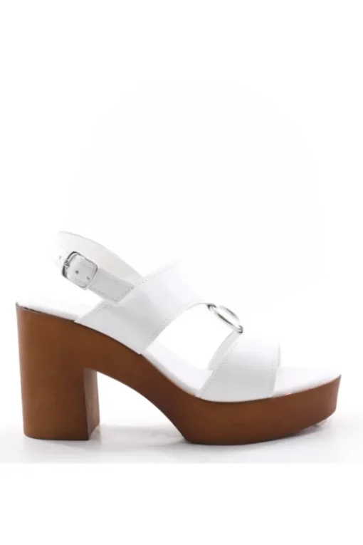 Florali Sandalo tacco B3344 Bianco