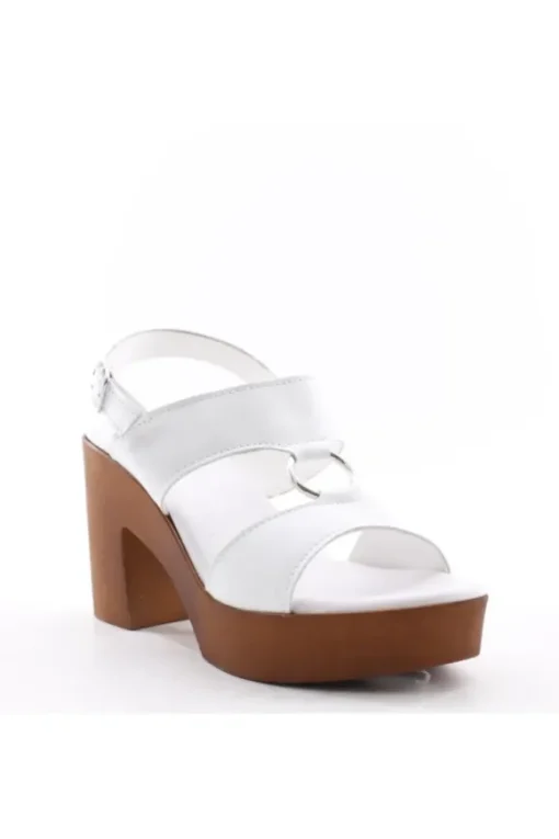 Florali Sandalo tacco B3344 Bianco
