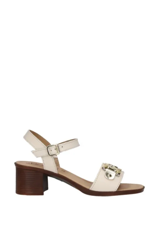 Florali Sandalo tacco Mn13 Latte