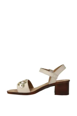 Florali Sandalo tacco Mn13 Latte