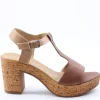 Florali Sandalo tacco P2495 Cuoio