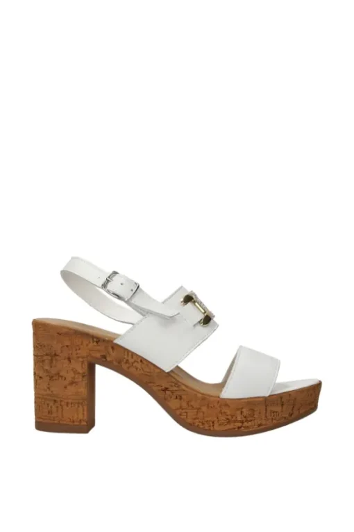 Florali Sandalo tacco T3475 Bianco