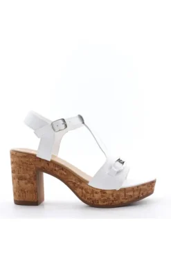 Florali Sandalo tacco T2495 Bianco