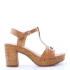 Florali Sandalo tacco T3299 Cuoio