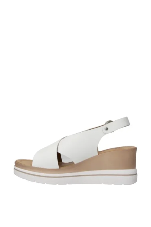 Florali Sandalo zeppa 05502 Bianco
