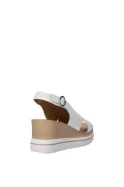 Florali Sandalo zeppa 05502 Bianco