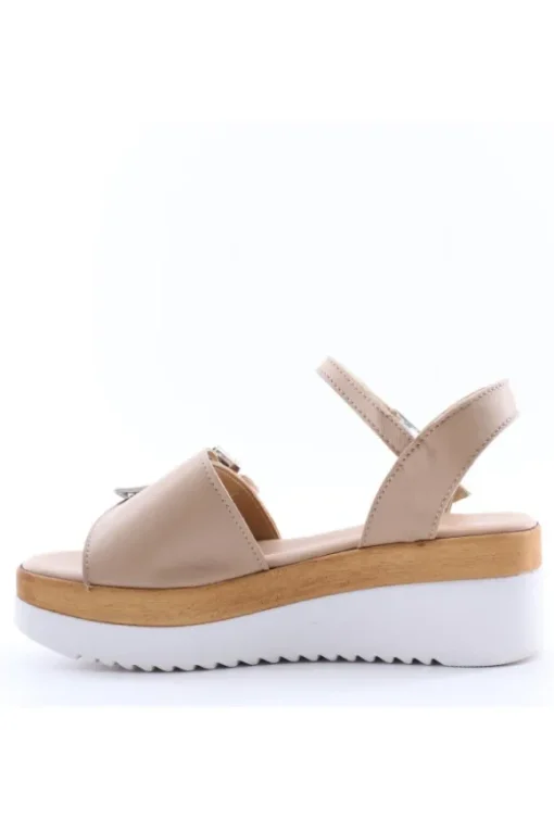 Florali Sandalo zeppa A3470 Beige