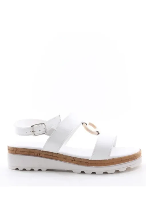 Florali Sandalo zeppa C2450 Bianco