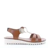 Florali Sandalo zeppa C005 Tan