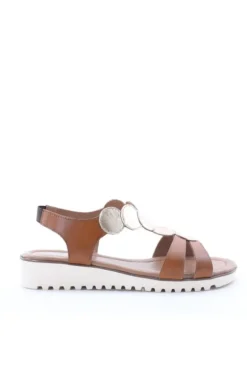 Florali Sandalo zeppa C005 Tan