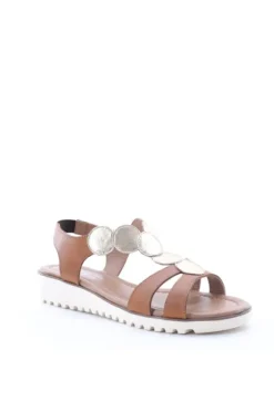 Florali Sandalo zeppa C005 Tan
