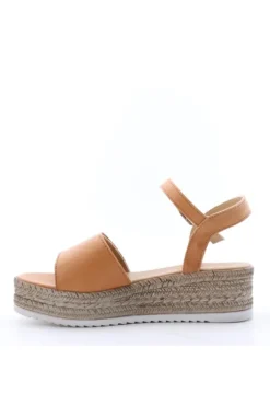 Florali Sandalo zeppa E3056 Cuoio