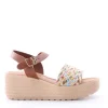 Florali Sandalo zeppa It12 Multi/cuoi
